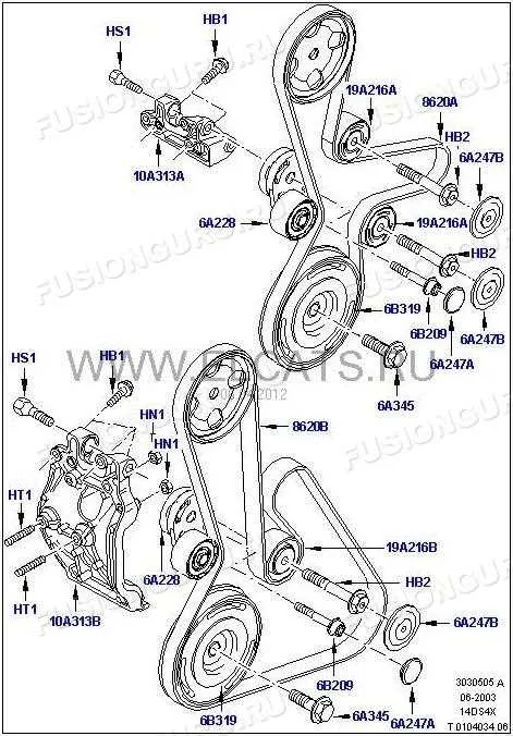 2012 ford fusion belt diagram
