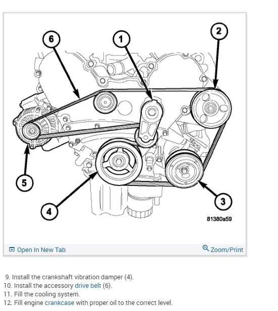 2012 ram 3500 serpentine belt diagram