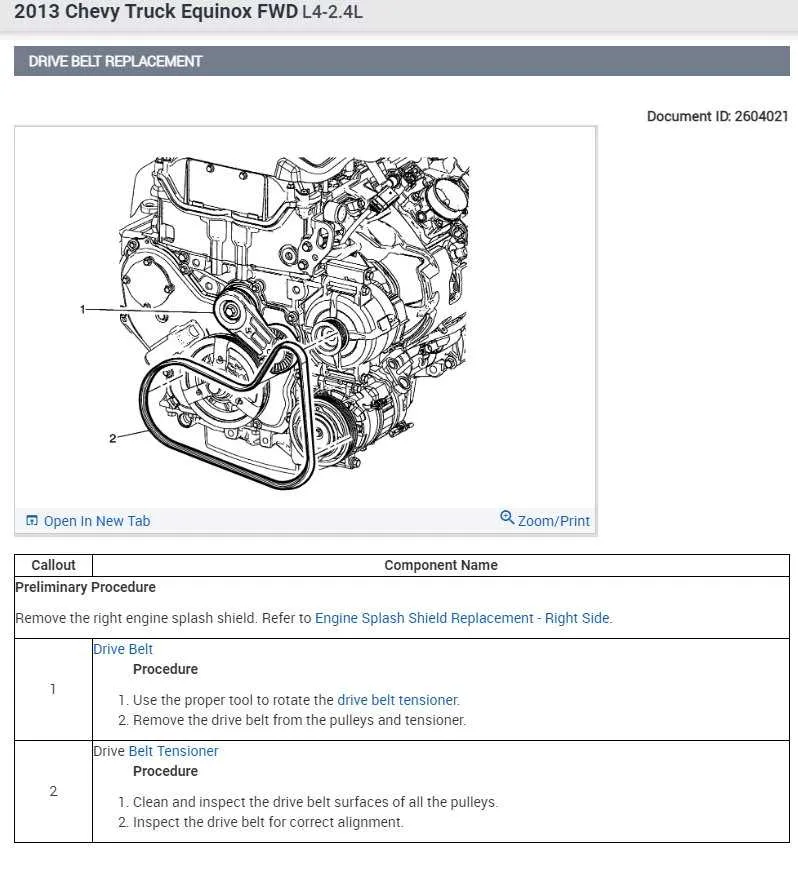 2013 chevy equinox serpentine belt diagram