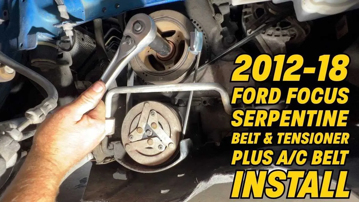 2013 ford focus serpentine belt diagram