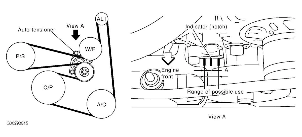 2013 nissan altima 2.5 serpentine belt diagram