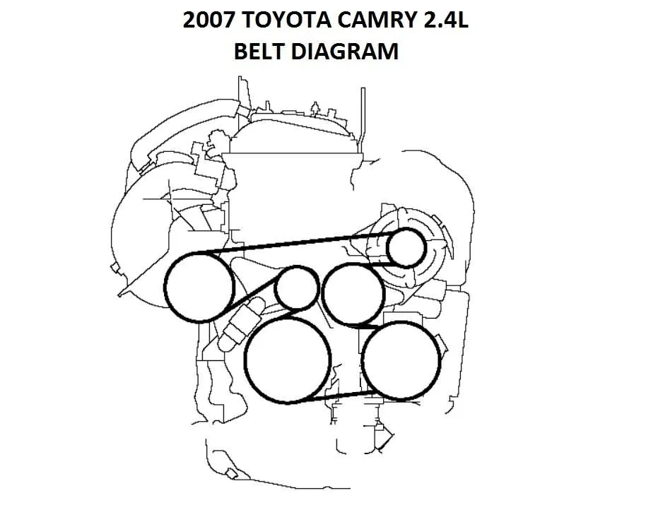 2013 toyota camry belt diagram