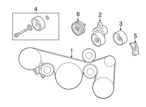 2013 altima serpentine belt diagram