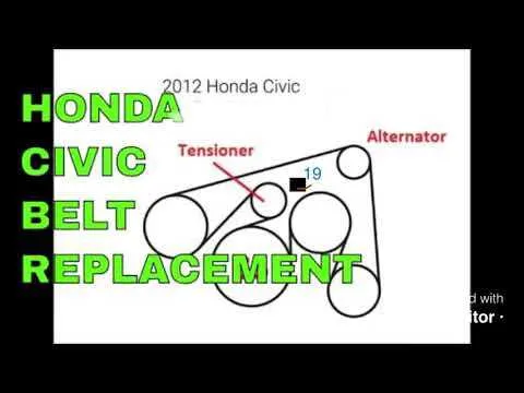 2013 civic serpentine belt diagram