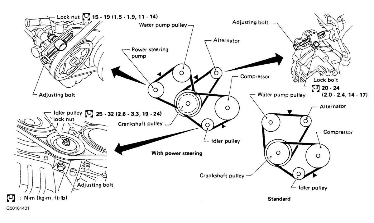 2013 nissan maxima serpentine belt diagram