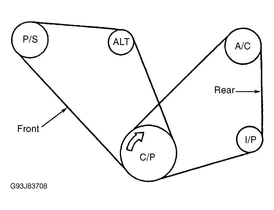 2013 subaru outback serpentine belt diagram