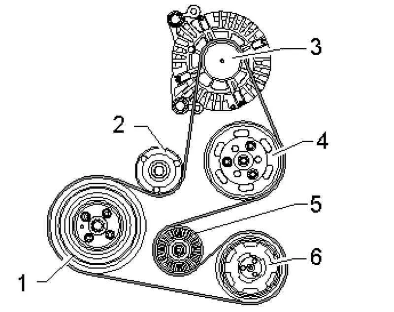 2013 vw jetta 2.5 serpentine belt diagram