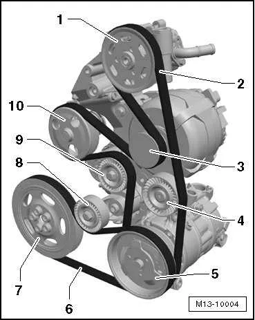 2013 vw jetta serpentine belt diagram