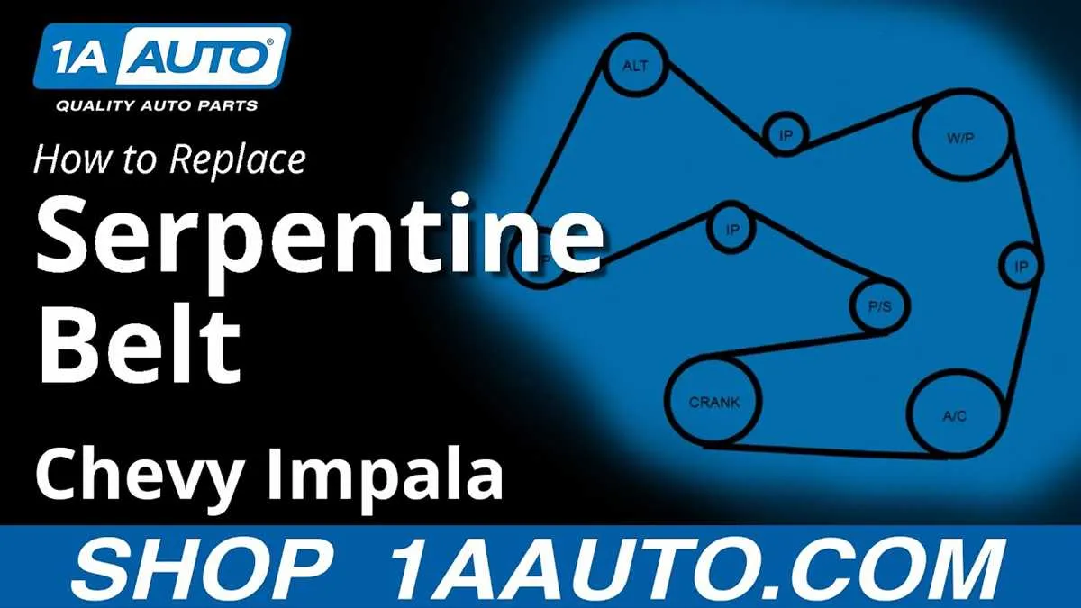 2014 chevy impala serpentine belt diagram