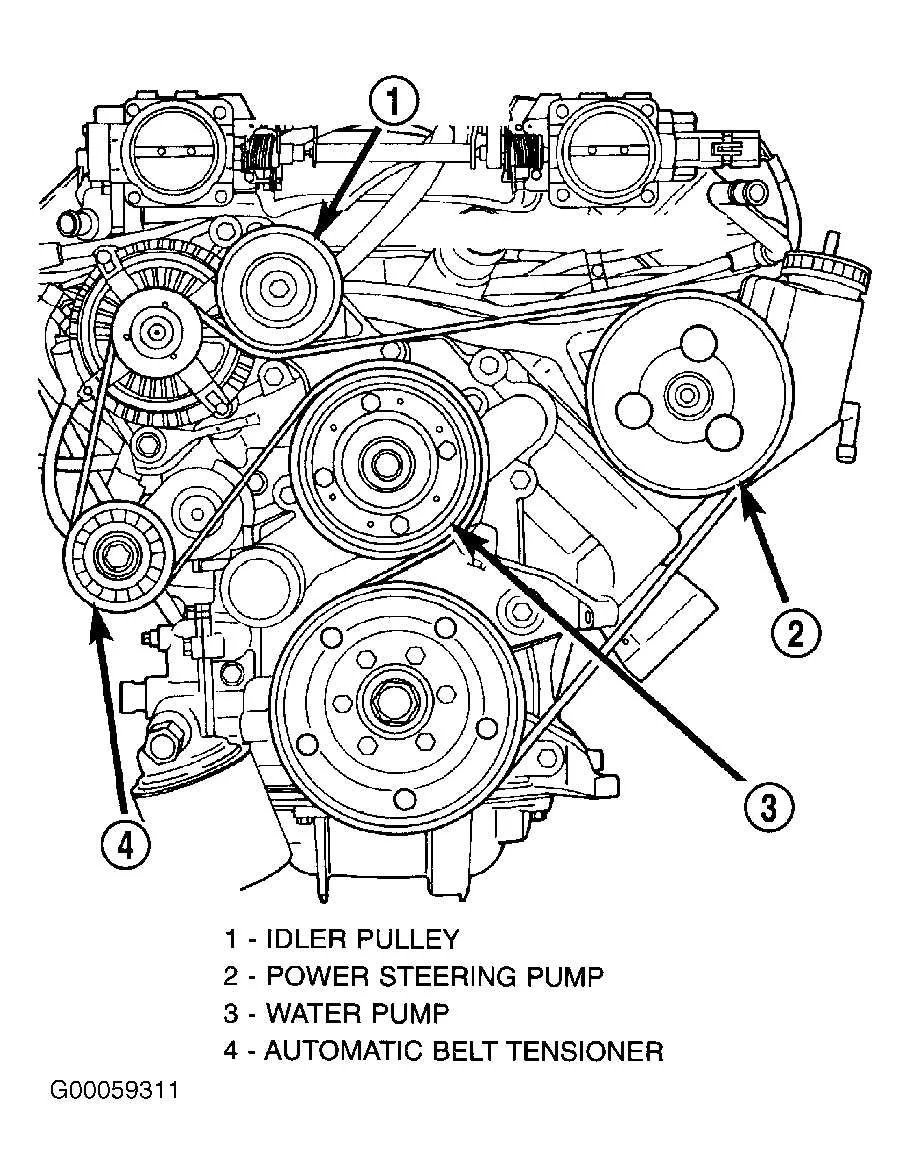 2014 dodge avenger serpentine belt diagram