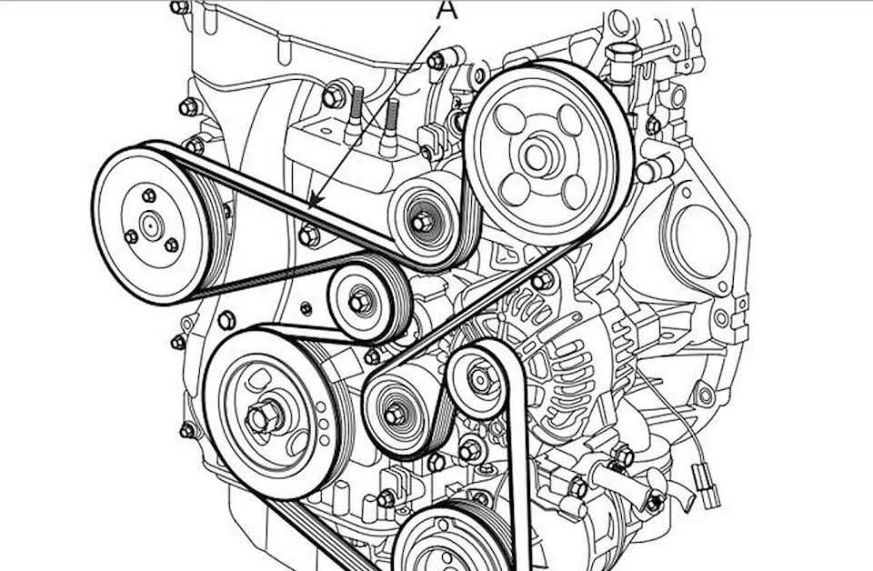 2014 kia sorento serpentine belt diagram
