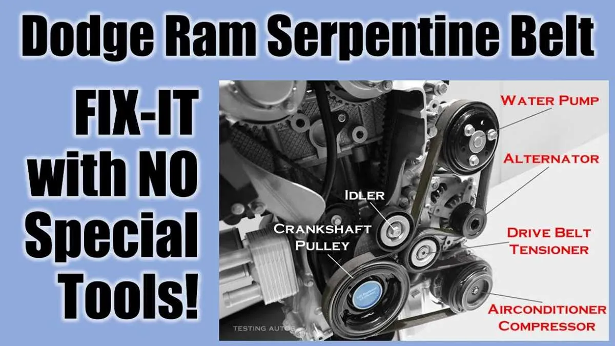 2014 ram 6.7 cummins belt diagram