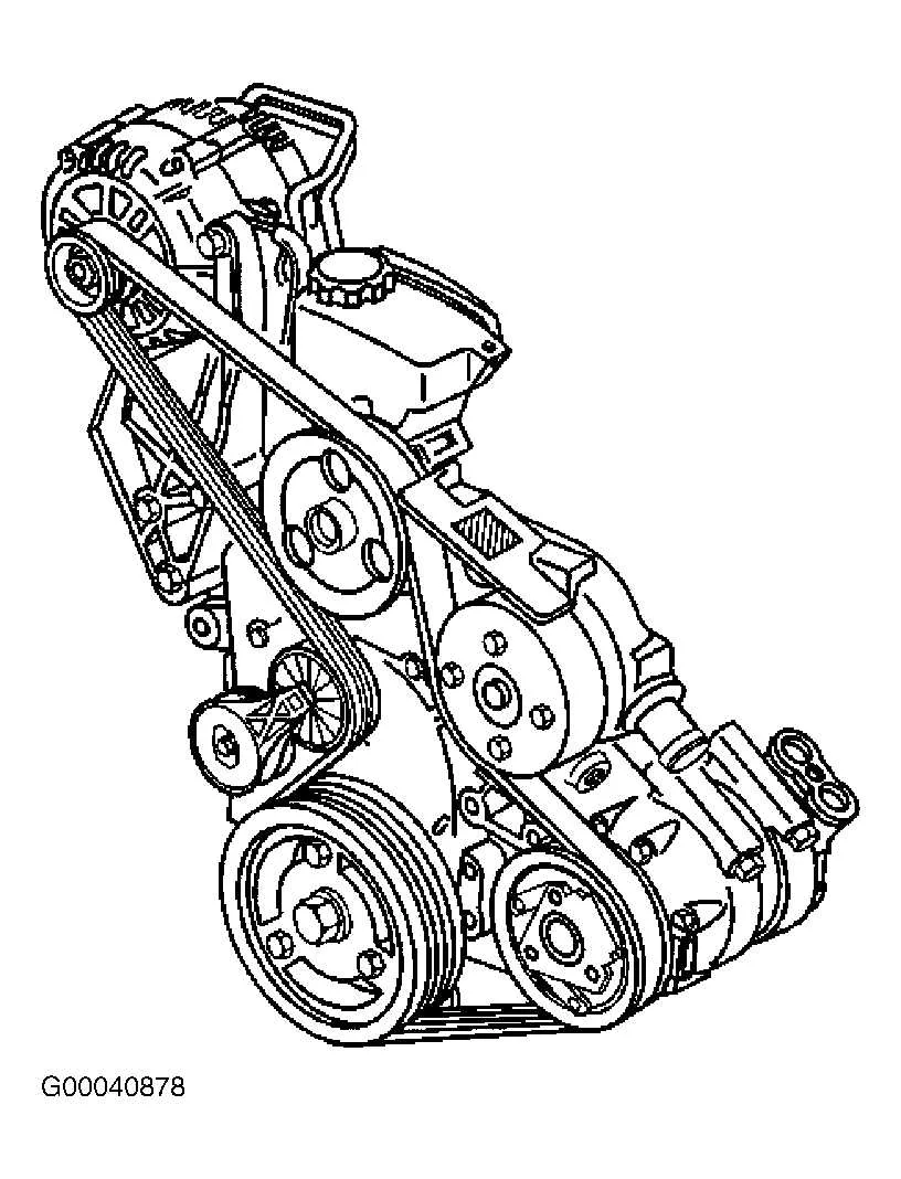 2014 chevy impala serpentine belt diagram