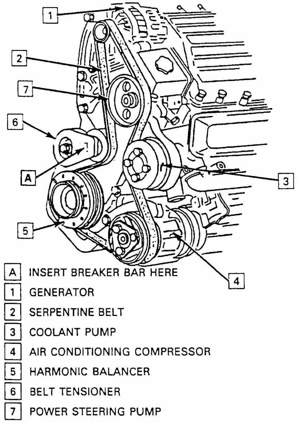 2014 chevy impala serpentine belt diagram