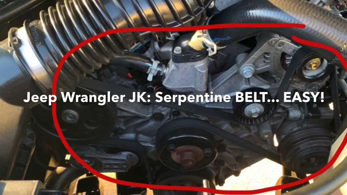 2014 jeep wrangler serpentine belt diagram