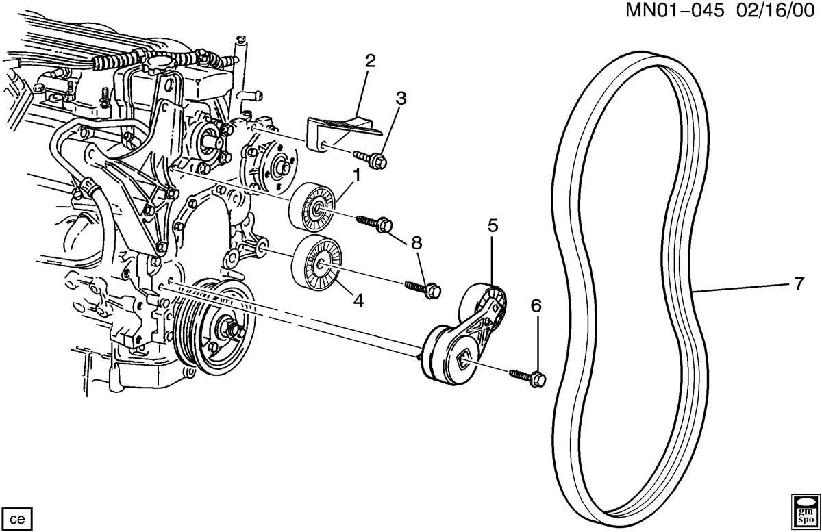 2015 chevy malibu 2.5 serpentine belt diagram
