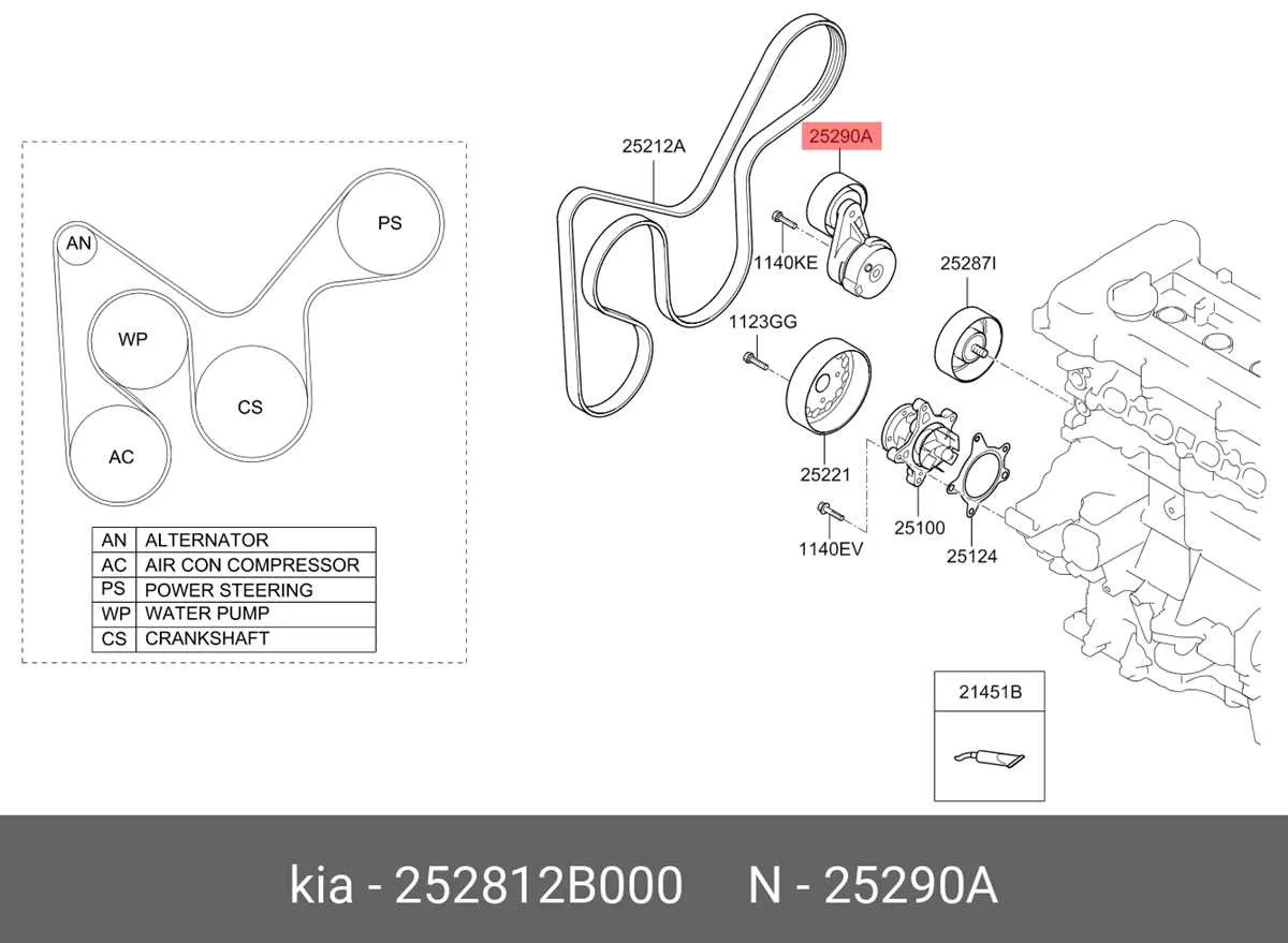 2015 kia soul belt diagram