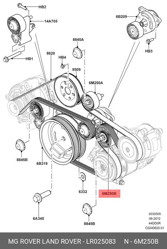 2015 range rover sport belt diagram