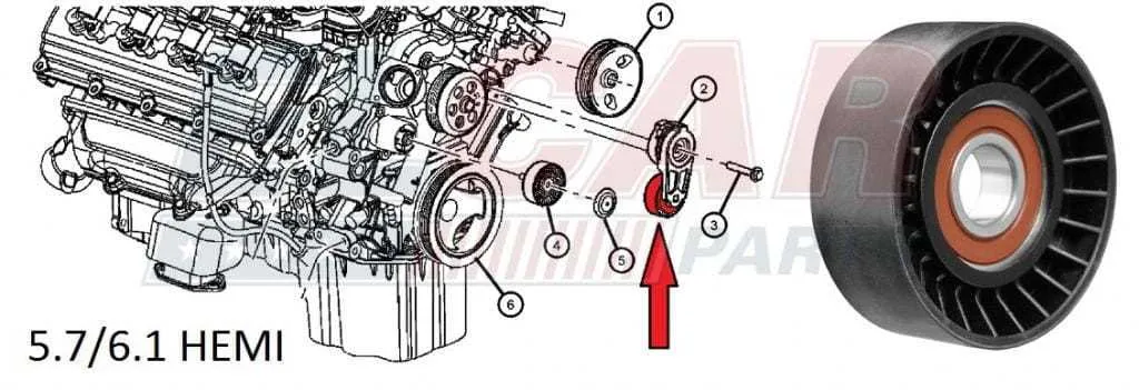2016 5.7 hemi belt diagram