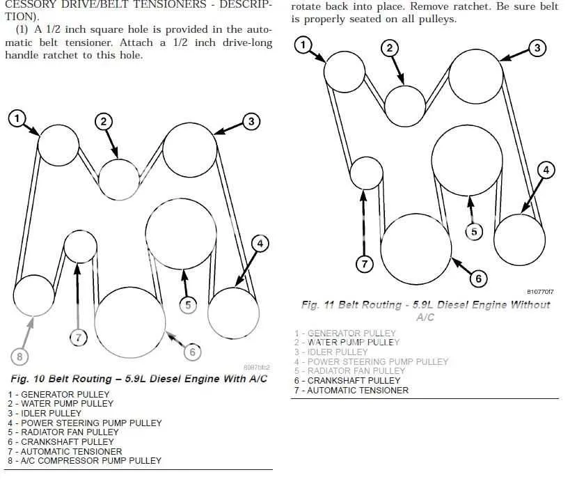 2016 6.7 cummins serpentine belt diagram