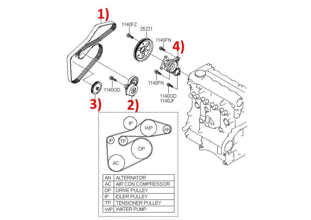 2016 kia soul belt diagram