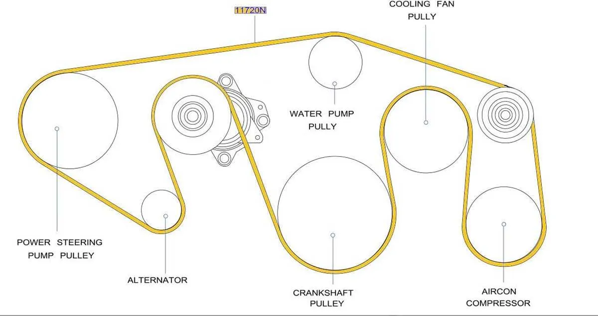 2016 nissan altima belt diagram