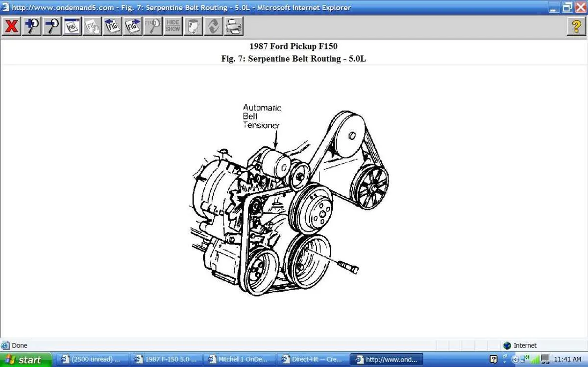 2016 ford f150 5.0 belt diagram