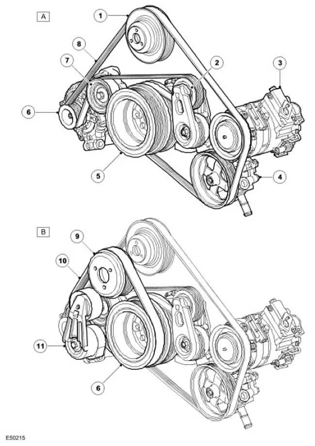 2016 land rover discovery sport serpentine belt diagram