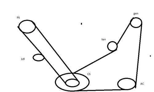 2016 mitsubishi outlander serpentine belt diagram