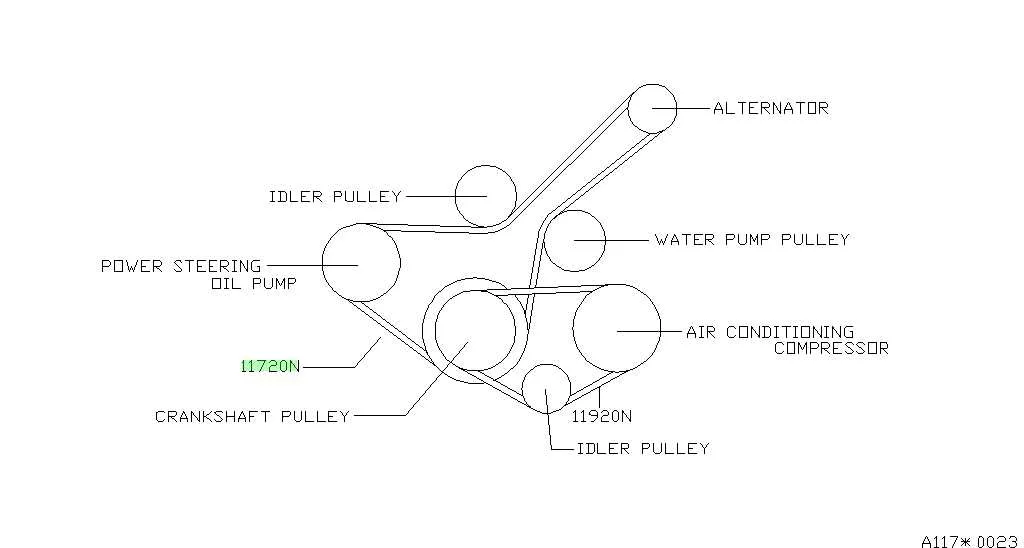 2017 nissan altima belt diagram