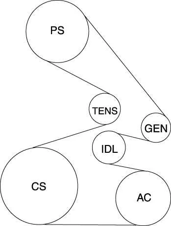 2018 honda accord serpentine belt diagram