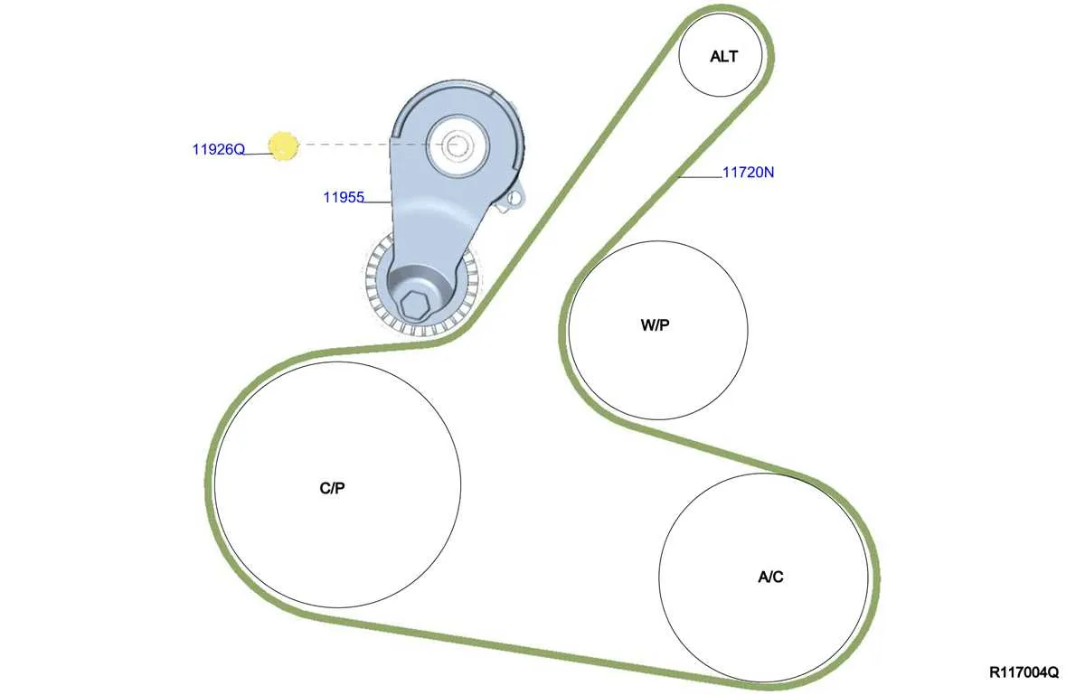 2018 nissan altima belt diagram