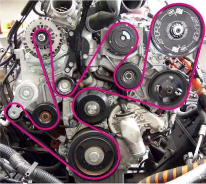 2021 6.6 duramax belt diagram
