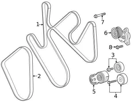 2021 6.6 duramax belt diagram