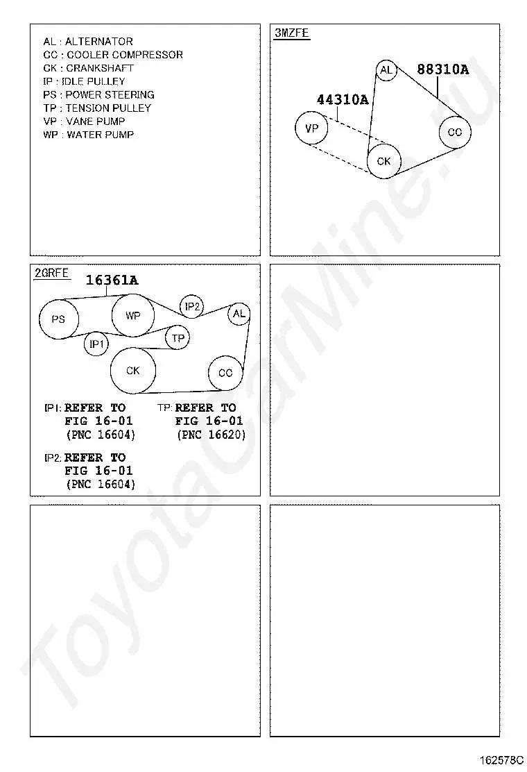 2grfe belt diagram
