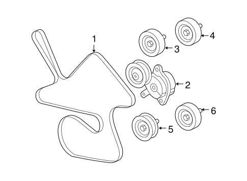3.5 l 2006 chevy impala 3.5 serpentine belt diagram