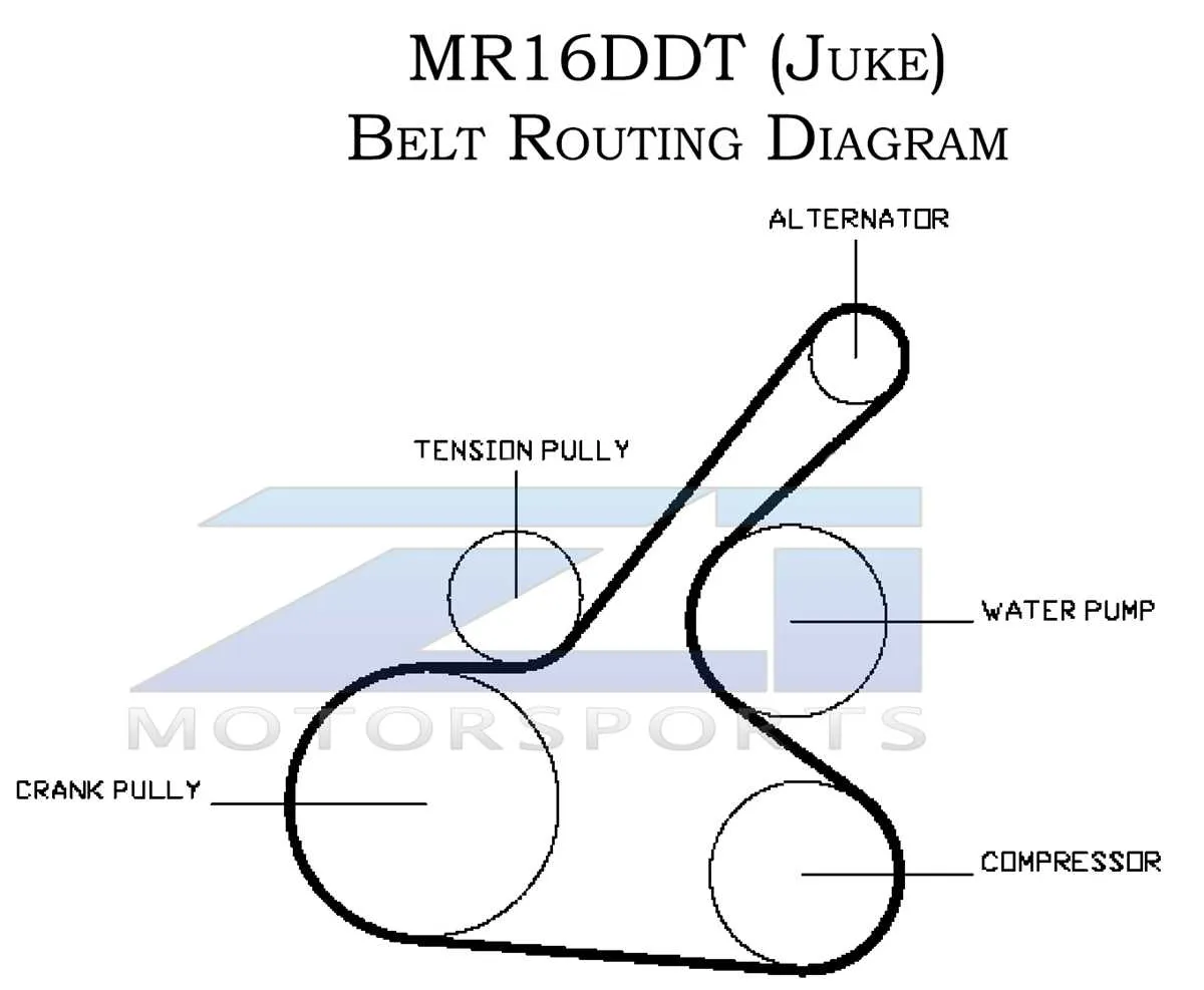 370z belt diagram