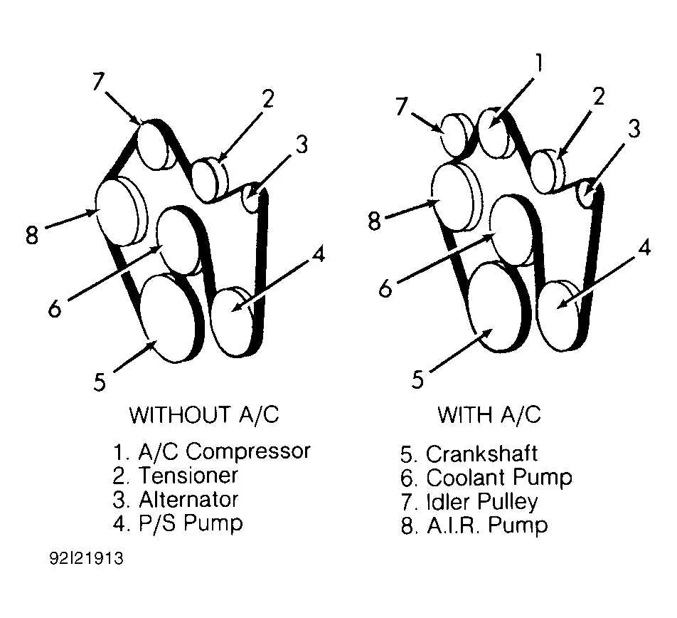 4.3 vortec belt diagram no ac
