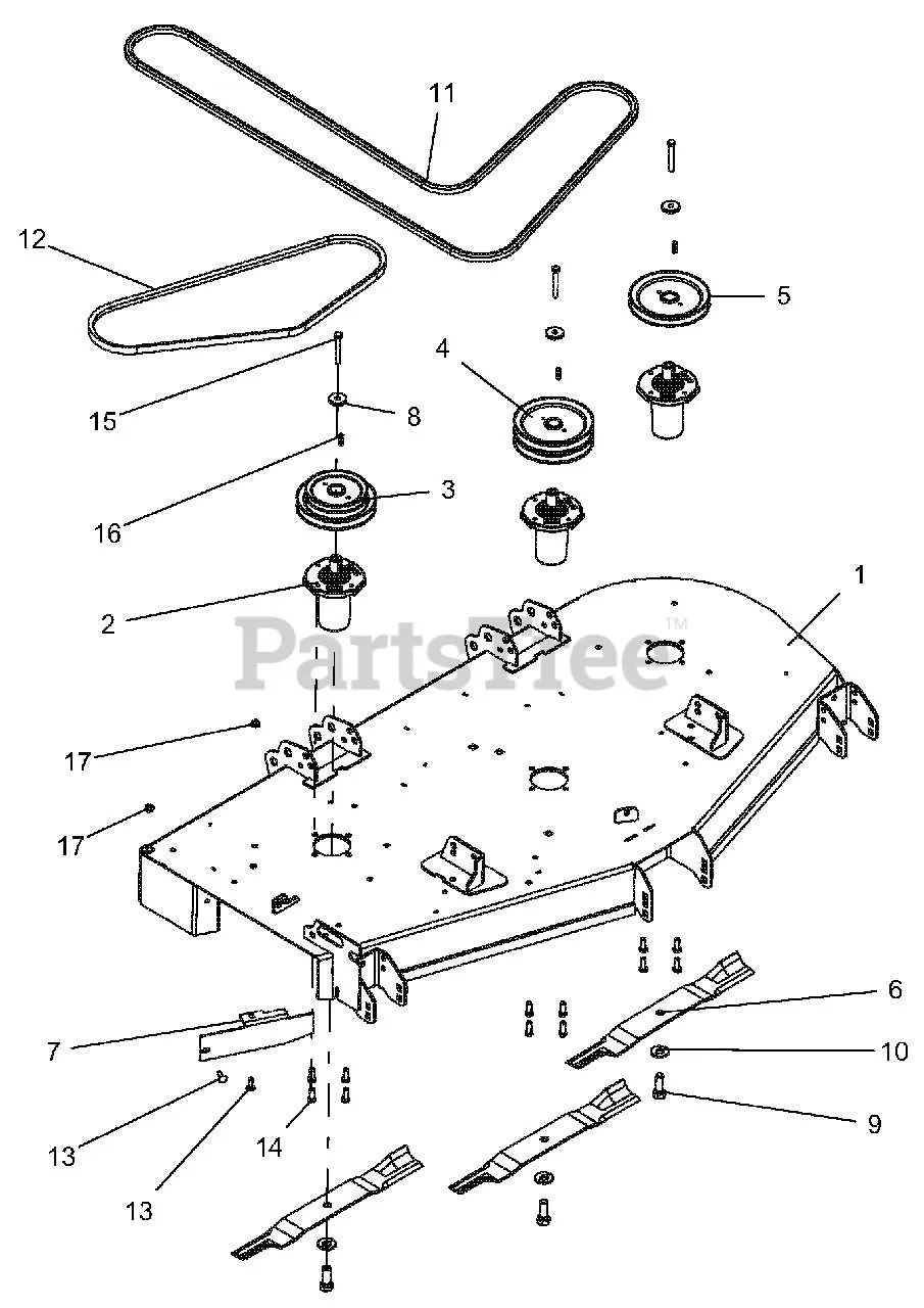 48 inch gravely mower deck belt diagram