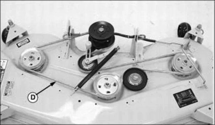 54 inch john deere 54c mower deck belt diagram
