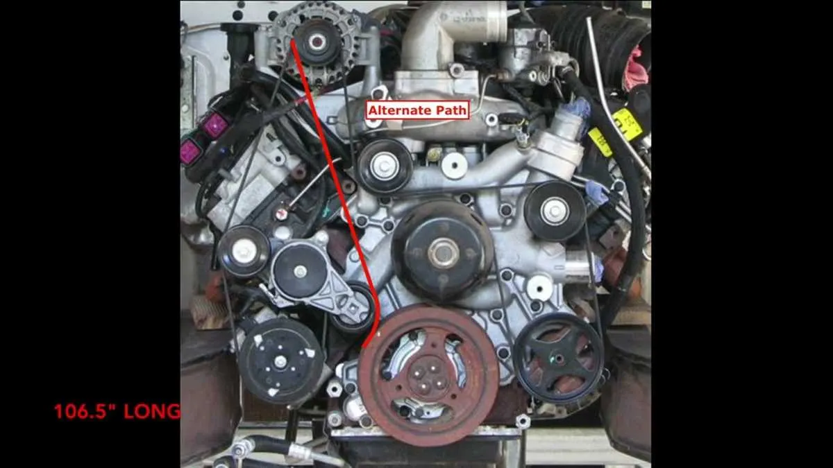 7.3 powerstroke serpentine belt diagram