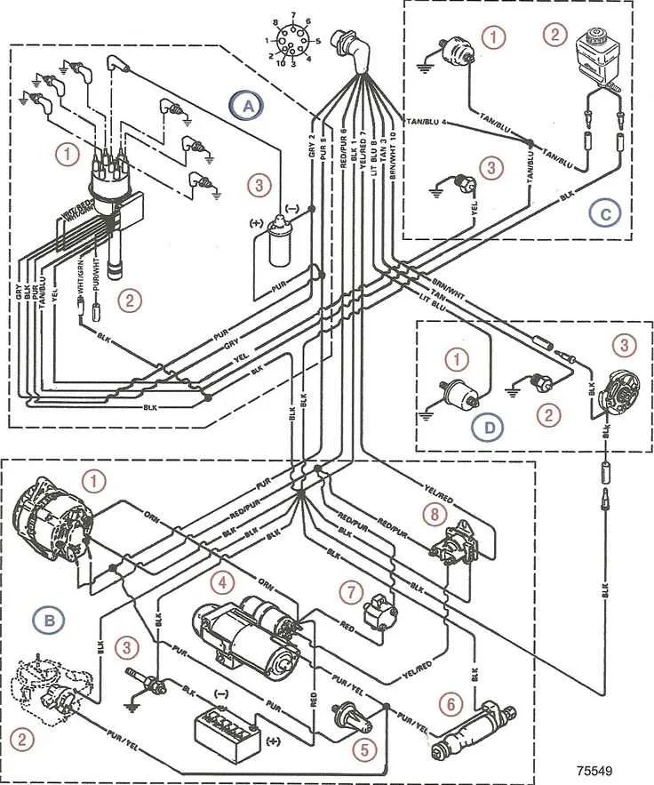 7.4 mercruiser belt diagram