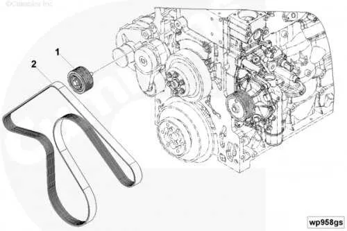 8.3 cummins belt diagram