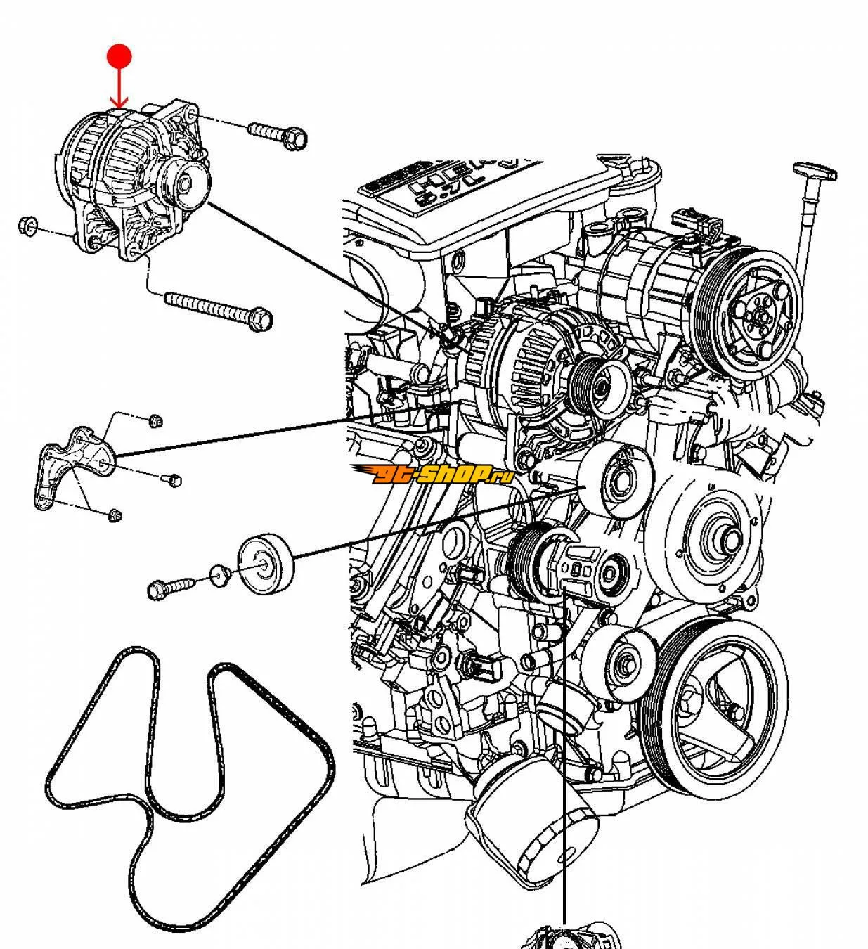 belt diagram 5.7 hemi
