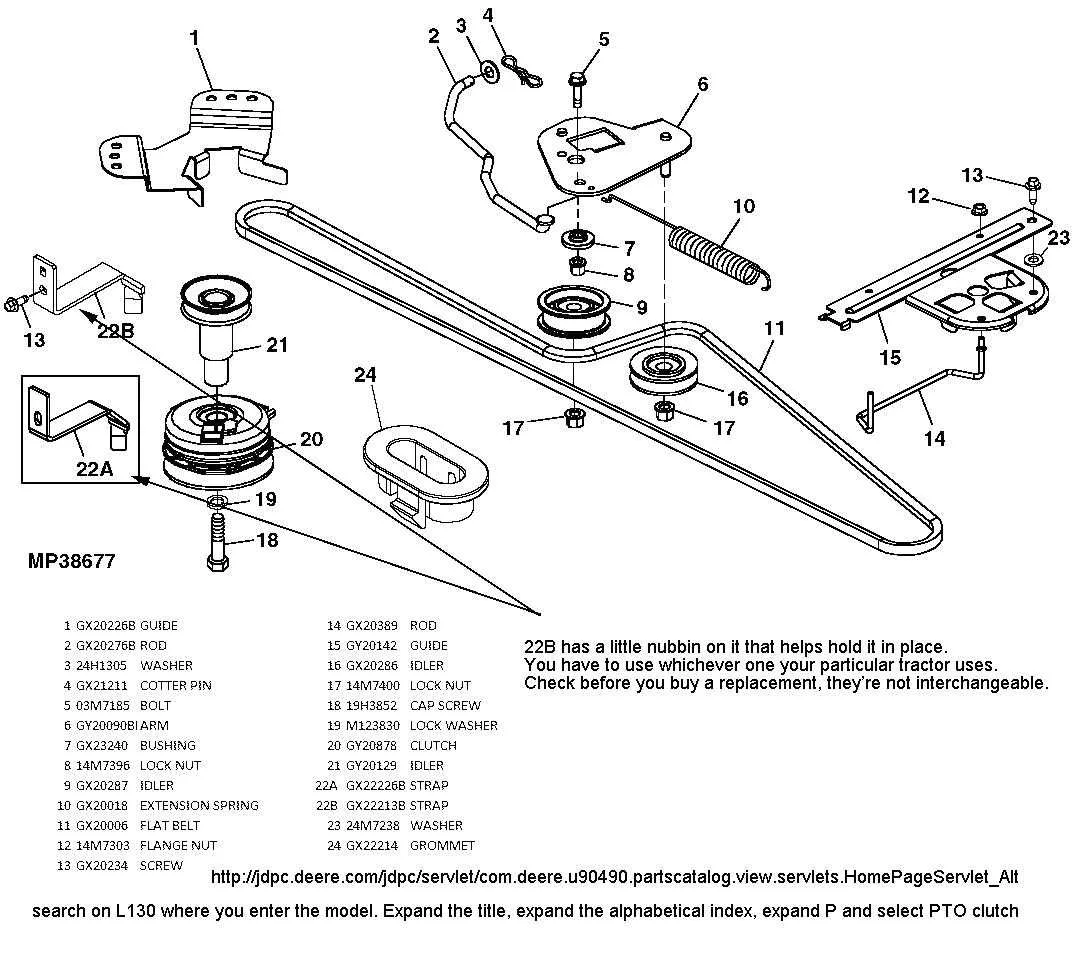 belt diagram for a john deere l130