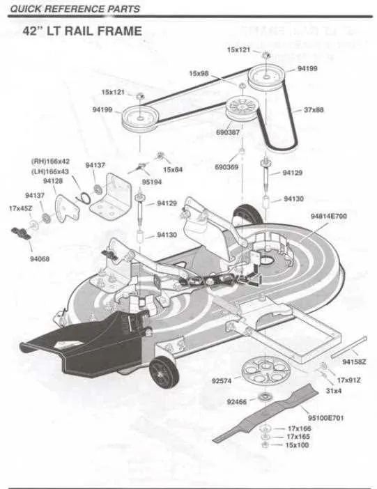 belt diagram for a murray riding lawn mower