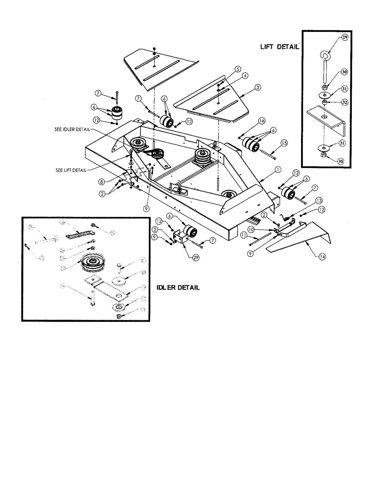 belt diagram for swisher pull behind mower