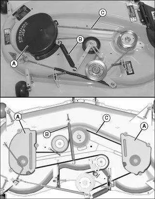 belt replacement gravely drive belt diagram