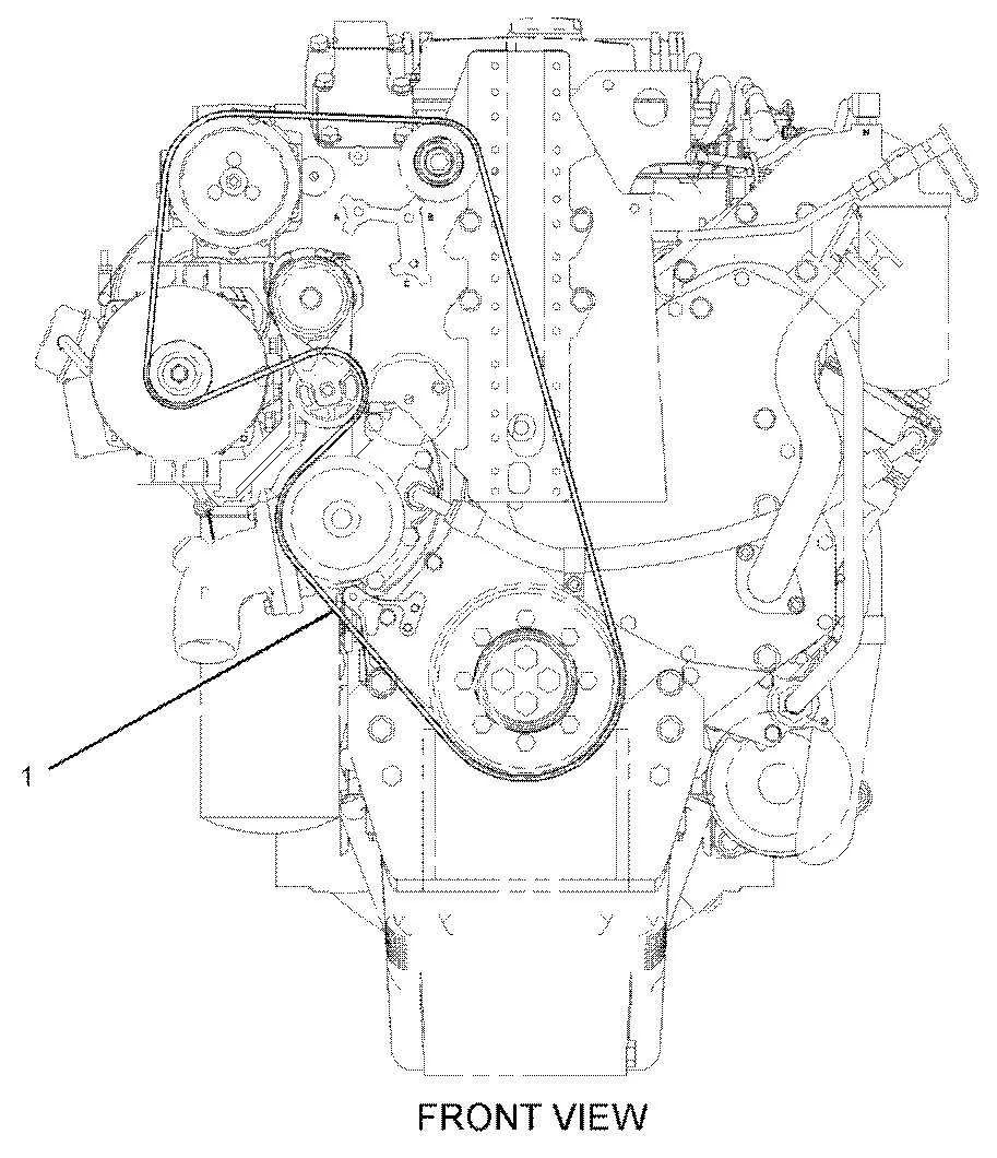 caterpillar c7 belt diagram
