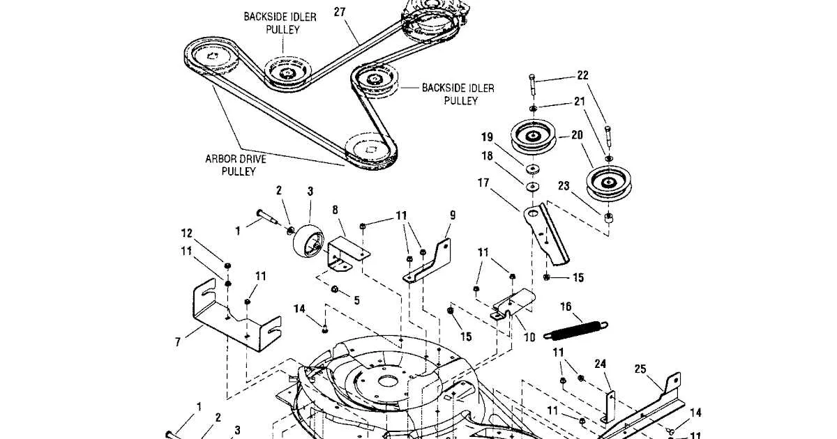 craftsman r110 belt diagram